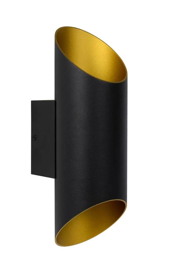 Lucide QUIRIJN - Lámpara de pared - Ø 10 cm - 1xG9 - Negro - UIT